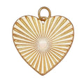 Sunburst Heart Charm