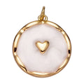 Gold Pearl Heart