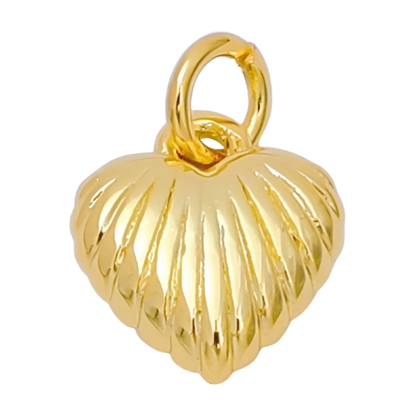 Mini Ruffle Heart Charm