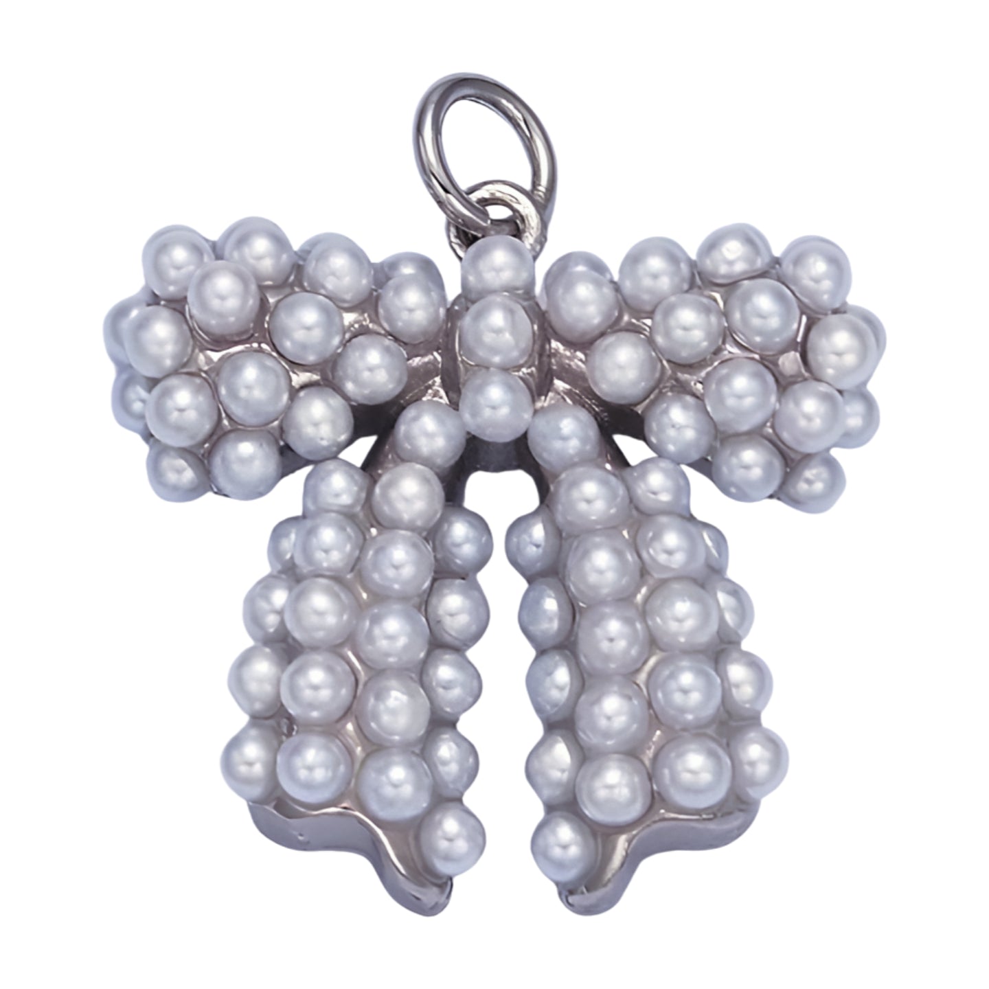 Silver Pearl Bow