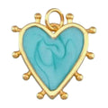 Teal Heart Pendant