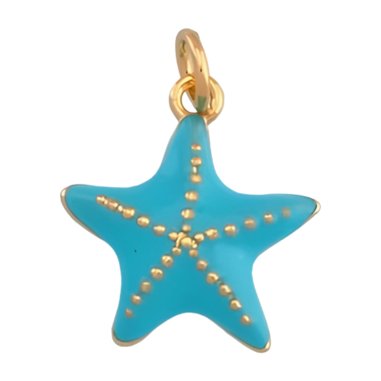 Teal Starfish Charm